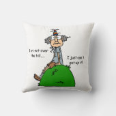 ない丘のユーモアに クッション (裏面)