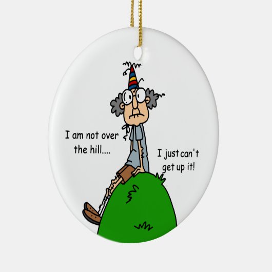 ない丘のユーモアに セラミックオーナメント (右)