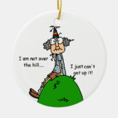 ない丘のユーモアに セラミックオーナメント (正面)