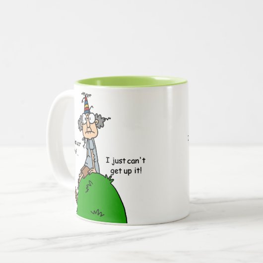 ない丘のユーモアに ツートーンマグカップ (正面左)