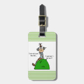 ない丘のユーモアに ラゲッジタグ (正面縦)