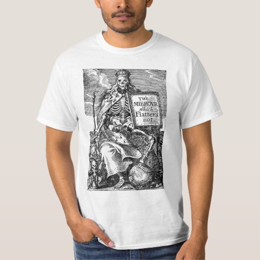 ない価値ティーをおだてる鏡 Tシャツ (正面)