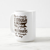 ない十分なコーヒータイポグラフィ コーヒーマグカップ (正面左)