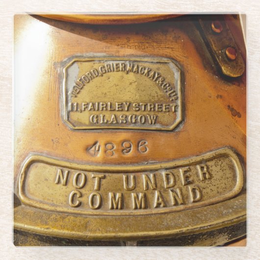 ない命令の下で ガラスコースター (正面)