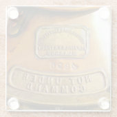 ない命令の下で ガラスコースター (裏面)