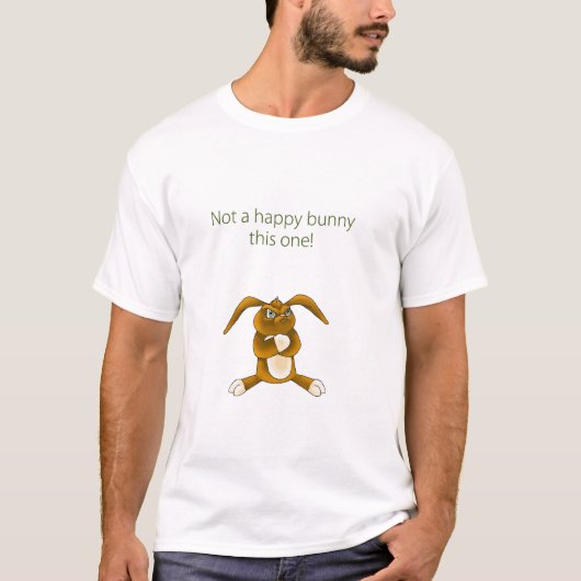 ない幸せなバニー Tシャツ (正面)