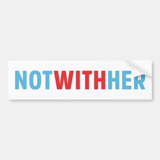 ない彼女と バンパーステッカー (正面)