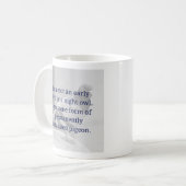 ない早い鳥または夜型の人のおもしろマグカップ コーヒーマグカップ (正面左)