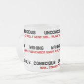 ない朝人のコーヒー・マグ フロストグラスマグカップ (正面左)