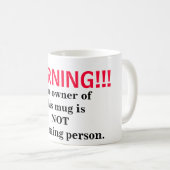 ない朝人 コーヒーマグカップ (正面右)