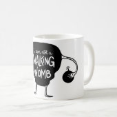 ない歩くの子宮のマグ コーヒーマグカップ (正面右)