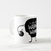 ない歩くの子宮のマグ コーヒーマグカップ (正面左)