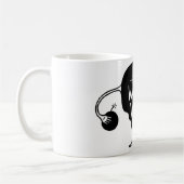 ない歩くの子宮のマグ コーヒーマグカップ (左)