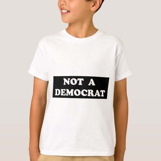 ない民主党員(円形、白い文字)の Tシャツ (正面)