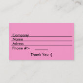 ない石の名刺について 名刺 (裏面)