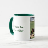 ない私が私のコーヒーを食べた前に! マグカップ (正面左)