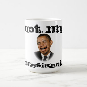 "ない私のアンチオバマ大統領の"おもしろいなコーヒー・マグ コーヒーマグカップ