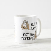 ない私のサーカスか猿のおもしろマグカップ コーヒーマグカップ (正面右)