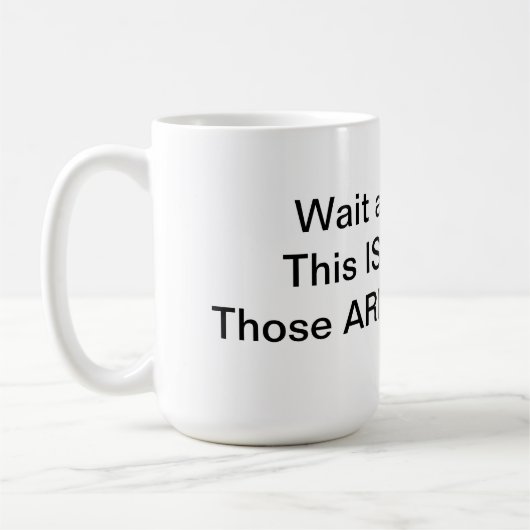 ない私のサーカスない私の猿のコップ コーヒーマグカップ (左)