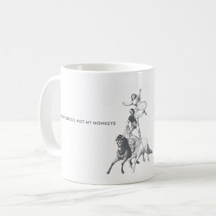 ない私のサーカスない私の猿のコーヒー・マグ コーヒーマグカップ