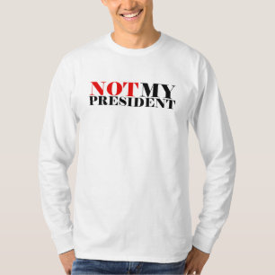 ない私の大統領のMen's Classicの長袖のTシャツ Tシャツ