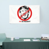 ない私の大統領-アンチ切札 横断幕 (トレードショー)