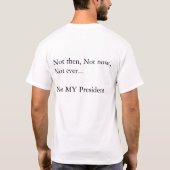 ない私の大統領 Tシャツ (裏面)