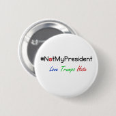 ない私の大統領Never Trump Button 缶バッジ (正面&裏面)