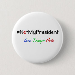 ない私の大統領Never Trump Button 缶バッジ