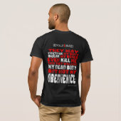 ない私の従順 Tシャツ (裏面フル)