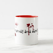 ない私の欠陥 ツートーンマグカップ (中央)