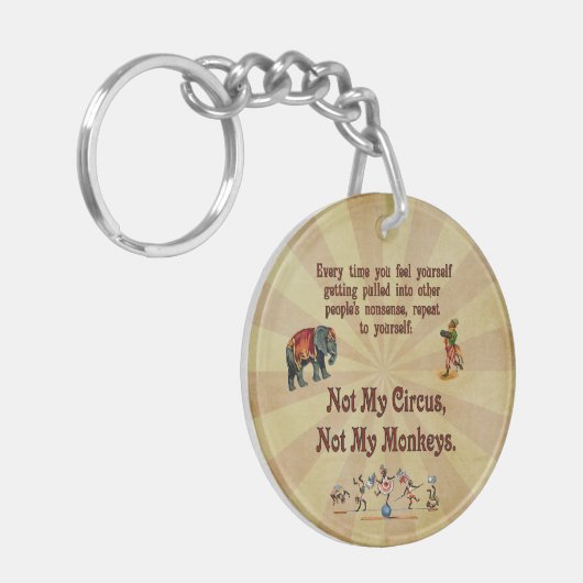 ない私の猿私のサーカスではなく キーホルダー (正面左)