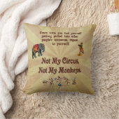 ない私の猿私のサーカスではなく クッション (ブランケット)