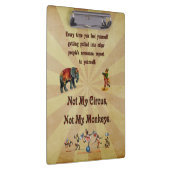 ない私の猿私のサーカスではなく クリップボード (右)