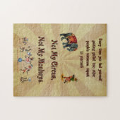 ない私の猿私のサーカスではなく ジグソーパズル (横)