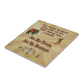 ない私の猿私のサーカスではなく タイル (側面)