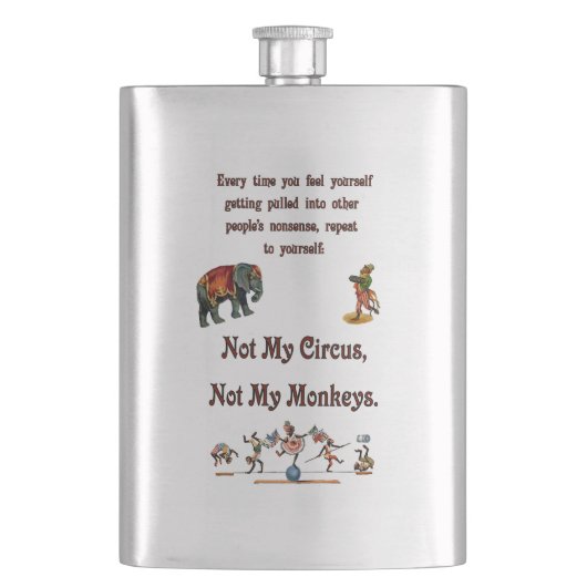 ない私の猿私のサーカスではなく フラスク (正面)