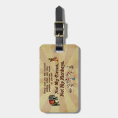 ない私の猿私のサーカスではなく ラゲッジタグ (正面縦)