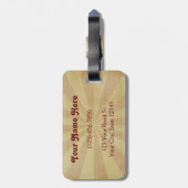 ない私の猿私のサーカスではなく ラゲッジタグ (裏面縦)