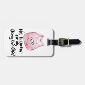 ない私のChinny Chin Chinの荷物のラベルの毛によって ラゲッジタグ (正面横)