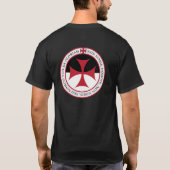 ない私達、Oの主に- Templarの十字およびモットー Tシャツ (裏面)