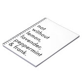 "ない精油なしで"ジャーナル ノートブック (左側)