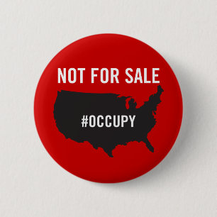ない販売- Occupy wall street -のため私達は99%才です 缶バッジ