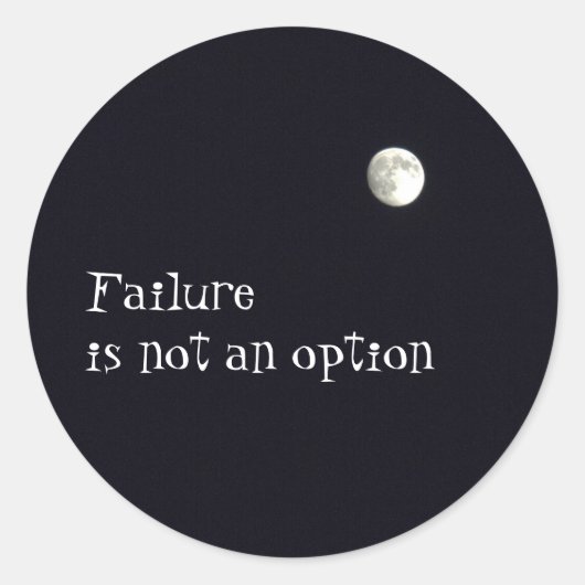 ない選択の失敗 ラウンドシール (正面)