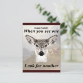 ない1頭のシカ ポストカード (スタンド正面)