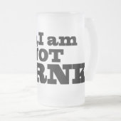 ないDurnk! 曇らされたビールガラス フロストグラスビールジョッキ (正面右)