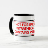 ないEpiduralまたはIntrathecal使用-コーヒー・マグのために マグカップ (正面左)