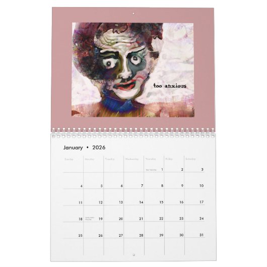 ないFで---本 カレンダー (1月 2026)