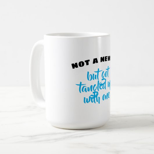 ないNewfieはしかし1ユーモアともつれさせて得ます コーヒーマグカップ (正面左)