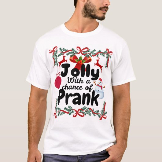 なかよしファミリーいたずらクリスマス Tシャツ (正面)